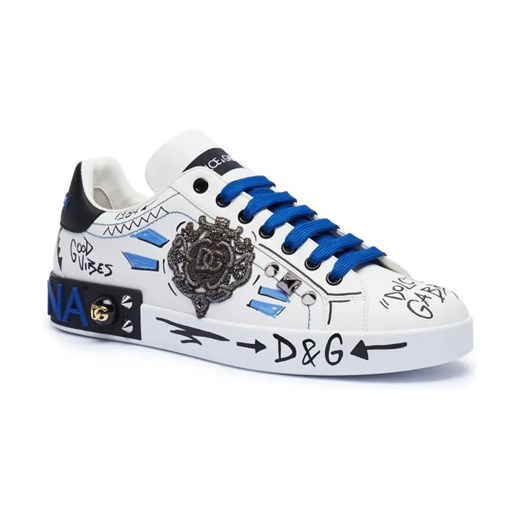 Dolce & Gabbana Skórzane sneakersy ze sklepu Gomez Fashion Store w kategorii Buty sportowe męskie - zdjęcie 184313909