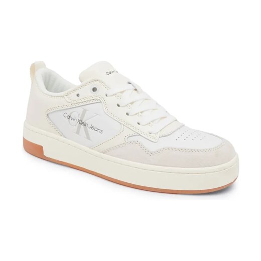 Calvin Klein Jeans Skórzane sneakersy BASKET CUPSOLE LOW ze sklepu Gomez Fashion Store w kategorii Buty sportowe damskie - zdjęcie 184313919