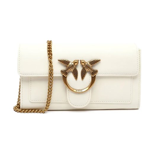 Pinko Skórzana listonoszka LOVE ONE WALLET C VITELLO SETA ze sklepu Gomez Fashion Store w kategorii Listonoszki - zdjęcie 184313969