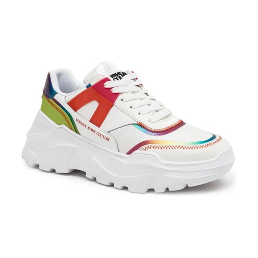 Versace Jeans Couture Skórzane sneakersy SCARPA ze sklepu Gomez Fashion Store w kategorii Buty sportowe damskie - zdjęcie 184314189