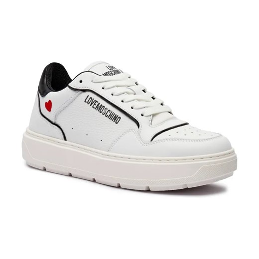Love Moschino Skórzane sneakersy ze sklepu Gomez Fashion Store w kategorii Buty sportowe damskie - zdjęcie 184314327
