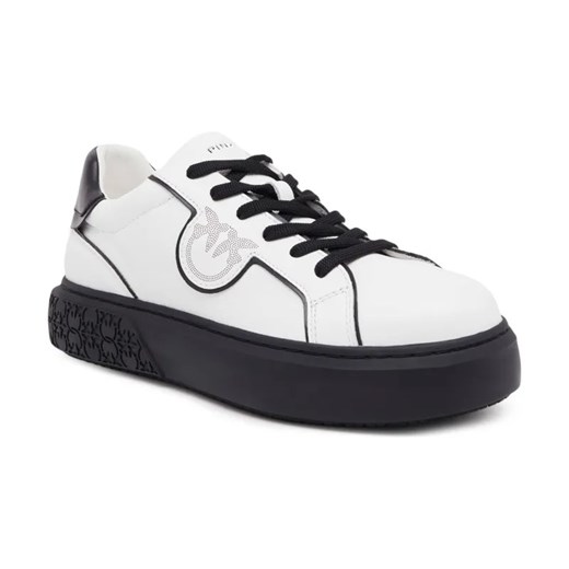 Pinko Skórzane sneakersy YOKO ze sklepu Gomez Fashion Store w kategorii Buty sportowe damskie - zdjęcie 184314329