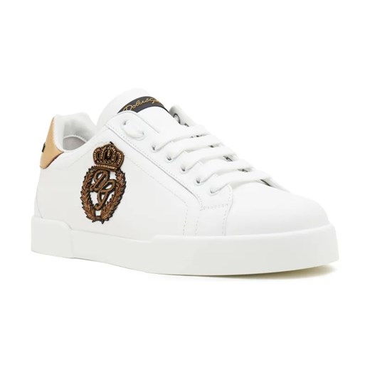 Dolce & Gabbana Skórzane sneakersy Dolce & Gabbana 41 okazyjna cena Gomez Fashion Store