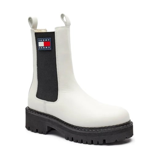 Tommy Jeans Skórzane botki URBAN CHELSEA ze sklepu Gomez Fashion Store w kategorii Botki - zdjęcie 184314515