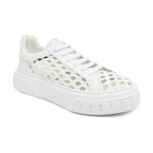Casadei Skórzane sneakersy Bianco ze sklepu Gomez Fashion Store w kategorii Buty sportowe damskie - zdjęcie 184314598
