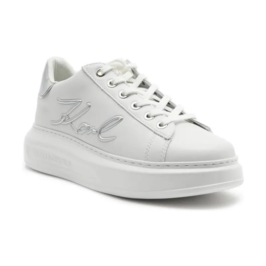 Karl Lagerfeld Skórzane sneakersy SIGNIA LACE ze sklepu Gomez Fashion Store w kategorii Buty sportowe damskie - zdjęcie 184314619