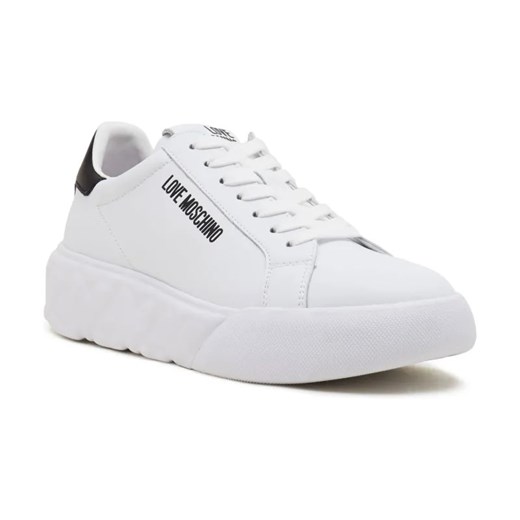 Love Moschino Skórzane sneakersy ze sklepu Gomez Fashion Store w kategorii Buty sportowe damskie - zdjęcie 184314625