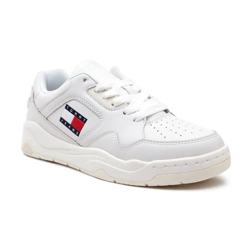 Tommy Jeans Skórzane sneakersy NEW BASKET ze sklepu Gomez Fashion Store w kategorii Buty sportowe damskie - zdjęcie 184314695