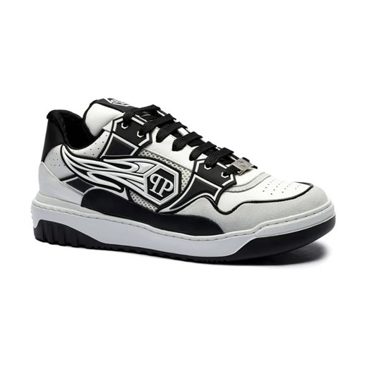 Philipp Plein Skórzane sneakersy Strass Hexagon ze sklepu Gomez Fashion Store w kategorii Buty sportowe męskie - zdjęcie 184314696