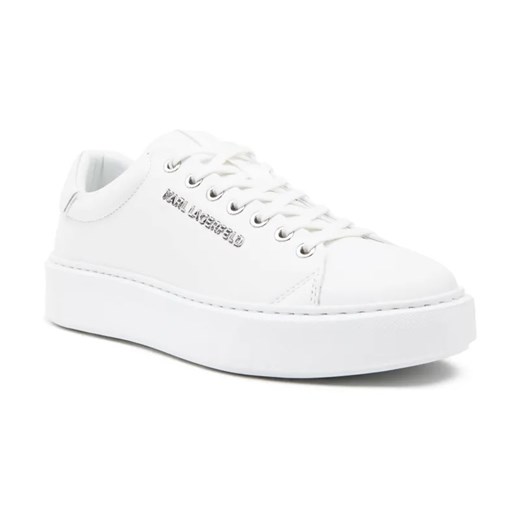 Karl Lagerfeld Skórzane sneakersy MAXI KUP ze sklepu Gomez Fashion Store w kategorii Buty sportowe męskie - zdjęcie 184314709