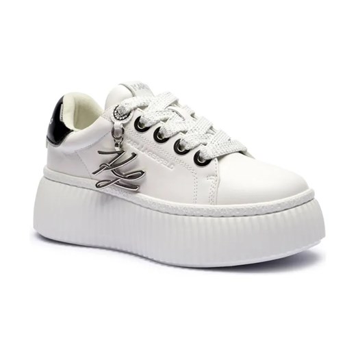 Karl Lagerfeld Skórzane sneakersy KREEPER LO ze sklepu Gomez Fashion Store w kategorii Buty sportowe damskie - zdjęcie 184314717