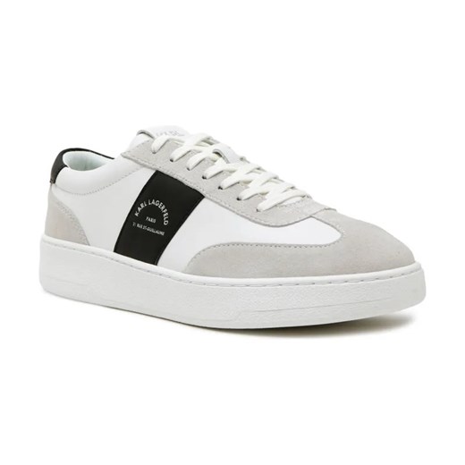 Karl Lagerfeld Skórzane sneakersy KOURT III Maison Band Lo Lace ze sklepu Gomez Fashion Store w kategorii Buty sportowe męskie - zdjęcie 184314799