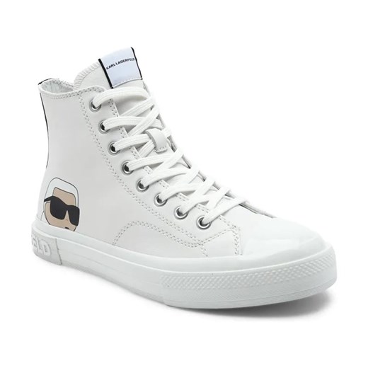 Karl Lagerfeld Skórzane trampki KAMPUS III Karl NFT Hi Lace ze sklepu Gomez Fashion Store w kategorii Trampki damskie - zdjęcie 184314817