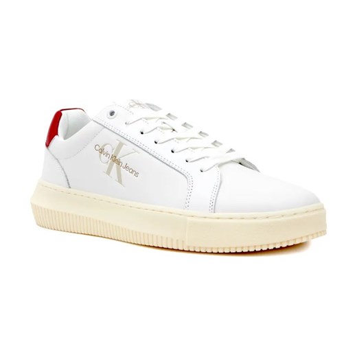 Calvin Klein Jeans Skórzane sneakersy CHUNKY CUPSOLE MONOLOGO ze sklepu Gomez Fashion Store w kategorii Buty sportowe męskie - zdjęcie 184314865
