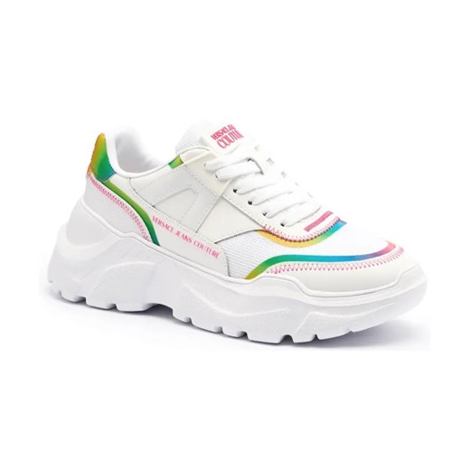 Versace Jeans Couture Sneakersy FONDO SPEEDTRACK DIS. 4 | z dodatkiem skóry ze sklepu Gomez Fashion Store w kategorii Buty sportowe damskie - zdjęcie 184314899