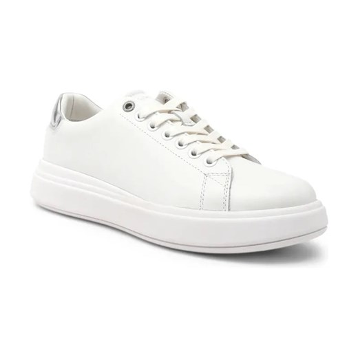 Calvin Klein Skórzane trampki RAISED CUPSOLE LACE UP ze sklepu Gomez Fashion Store w kategorii Trampki damskie - zdjęcie 184315035