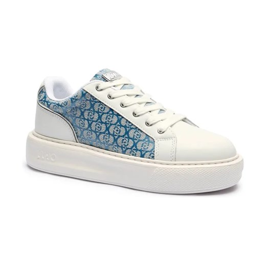 Liu Jo Jeansowe sneakersy KYLIE 34 | z dodatkiem skóry ze sklepu Gomez Fashion Store w kategorii Buty sportowe damskie - zdjęcie 184315085