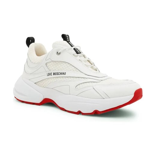 Love Moschino Skórzane sneakersy ze sklepu Gomez Fashion Store w kategorii Buty sportowe damskie - zdjęcie 184315109