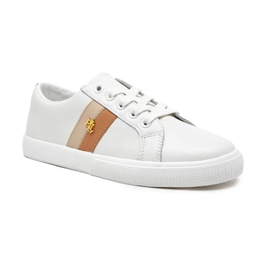 LAUREN RALPH LAUREN Skórzane sneakersy JANSON II ze sklepu Gomez Fashion Store w kategorii Buty sportowe damskie - zdjęcie 184315235