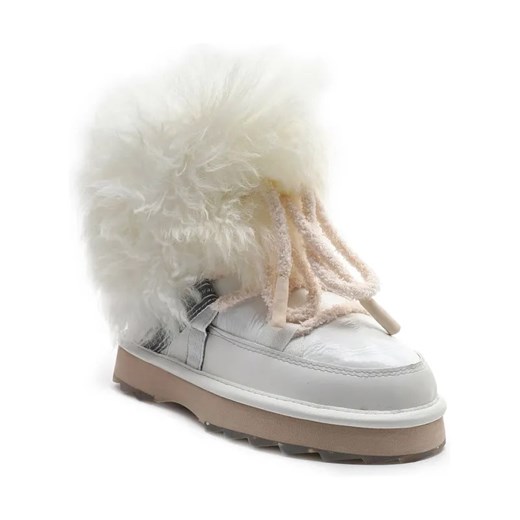 EMU Australia Skórzane śniegowce Blurred Glossy | z dodatkiem wełny ze sklepu Gomez Fashion Store w kategorii Śniegowce damskie - zdjęcie 184315238