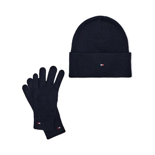 Tommy Hilfiger Czapka + rękawiczki | z dodatkiem kaszmiru ze sklepu Gomez Fashion Store w kategorii Czapki zimowe damskie - zdjęcie 184315678