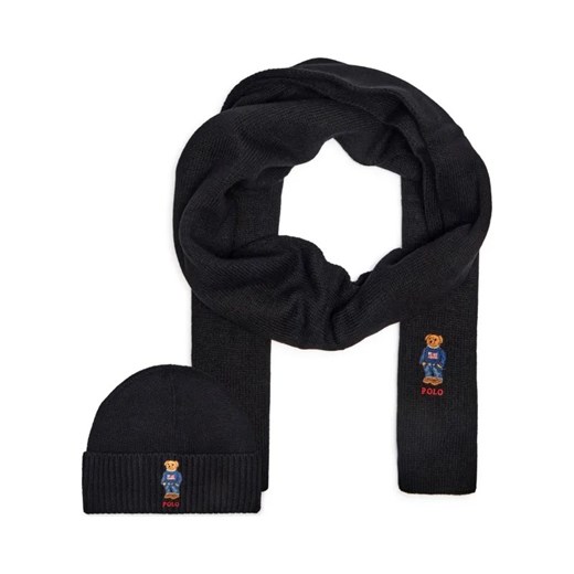 POLO RALPH LAUREN Szal + czapka | z dodatkiem wełny ze sklepu Gomez Fashion Store w kategorii Czapki zimowe męskie - zdjęcie 184315689