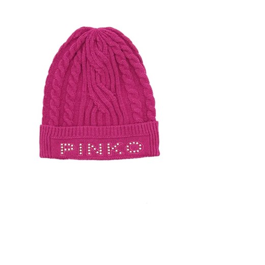 Pinko Czapka BAMBOO CAPPELLO VISCOSA CABLES ze sklepu Gomez Fashion Store w kategorii Czapki zimowe damskie - zdjęcie 184315908