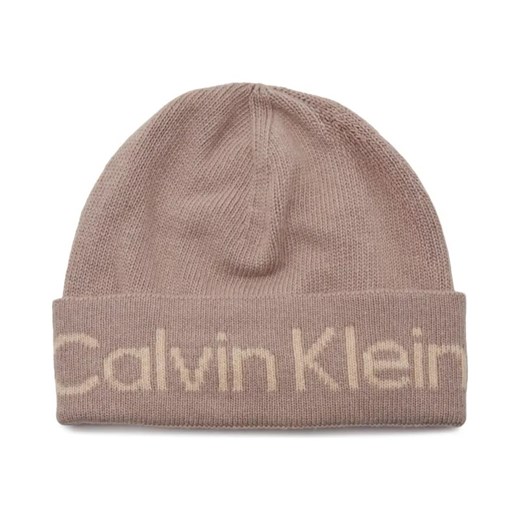 Calvin Klein Czapka | z dodatkiem wełny i kaszmiru ze sklepu Gomez Fashion Store w kategorii Czapki zimowe damskie - zdjęcie 184315955