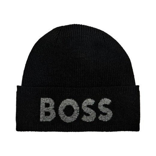 BOSS BLACK Czapka Elio | z dodatkiem wełny i kaszmiru ze sklepu Gomez Fashion Store w kategorii Czapki zimowe męskie - zdjęcie 184316075