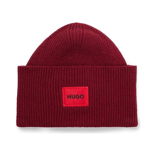 HUGO Wełniana czapka Xaff 6 ze sklepu Gomez Fashion Store w kategorii Czapki zimowe męskie - zdjęcie 184316286