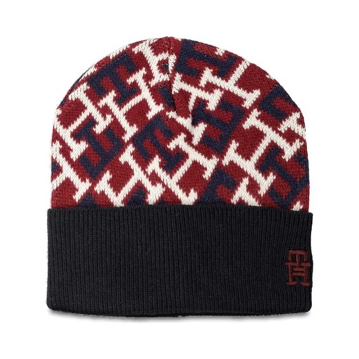 Tommy Hilfiger Czapka TH MONOGRAM | z dodatkiem wełny i kaszmiru ze sklepu Gomez Fashion Store w kategorii Czapki zimowe męskie - zdjęcie 184316297