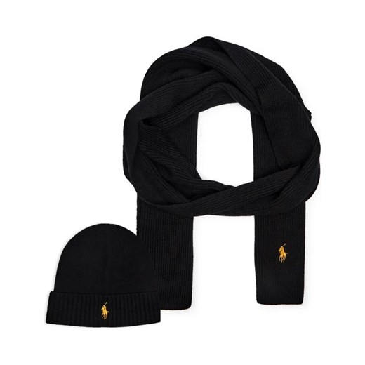 POLO RALPH LAUREN Wełniany szal + czapka ze sklepu Gomez Fashion Store w kategorii Czapki zimowe męskie - zdjęcie 184316427