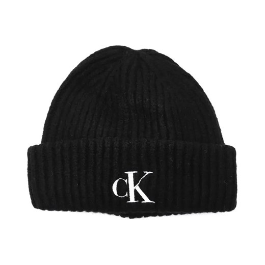 Calvin Klein Jeans Czapka | z dodatkiem wełny One Size wyprzedaż Gomez Fashion Store