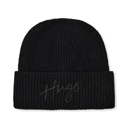 HUGO Czapka Socialy_Hat | z dodatkiem wełny i kaszmiru ze sklepu Gomez Fashion Store w kategorii Czapki zimowe damskie - zdjęcie 184316567