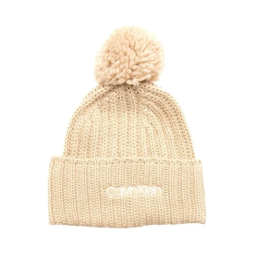 Calvin Klein Czapka | z dodatkiem wełny i kaszmiru ze sklepu Gomez Fashion Store w kategorii Czapki zimowe damskie - zdjęcie 184316615