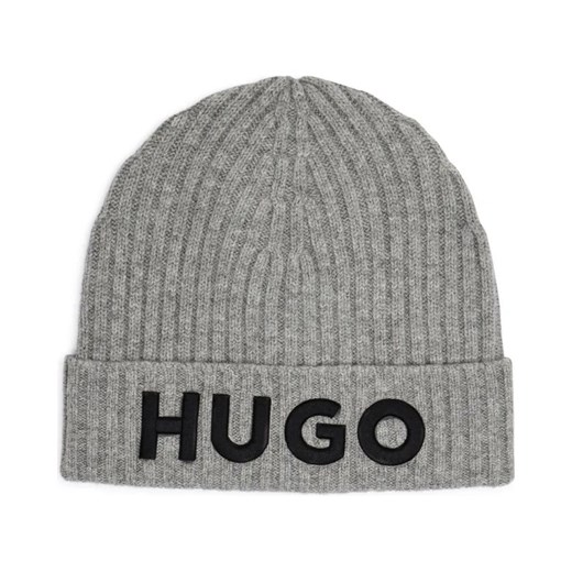 HUGO Wełniana czapka X565-7 ze sklepu Gomez Fashion Store w kategorii Czapki zimowe męskie - zdjęcie 184316777