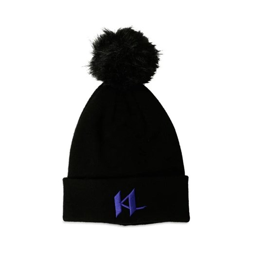 Karl Lagerfeld Wełniana czapka K/Kl Pompom ze sklepu Gomez Fashion Store w kategorii Czapki zimowe damskie - zdjęcie 184316889