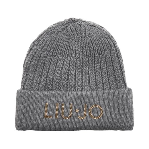 Liu Jo Czapka LOGO BORCHIE | z dodatkiem wełny ze sklepu Gomez Fashion Store w kategorii Czapki zimowe damskie - zdjęcie 184317147