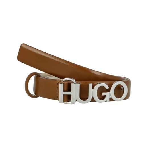 HUGO Skórzany pasek Zula ze sklepu Gomez Fashion Store w kategorii Paski damskie - zdjęcie 184317839