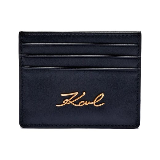 Karl Lagerfeld Skórzane etui na karty K/SIGNATURE ze sklepu Gomez Fashion Store w kategorii Etui - zdjęcie 184318066