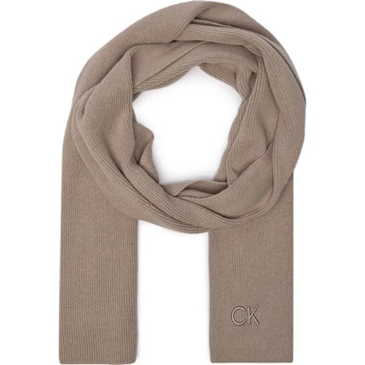 Calvin Klein Szal | z dodatkiem wełny i kaszmiru ze sklepu Gomez Fashion Store w kategorii Szaliki męskie - zdjęcie 184318508