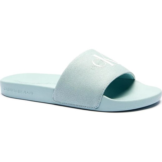 Klapki damskie Calvin Klein z tkaniny 