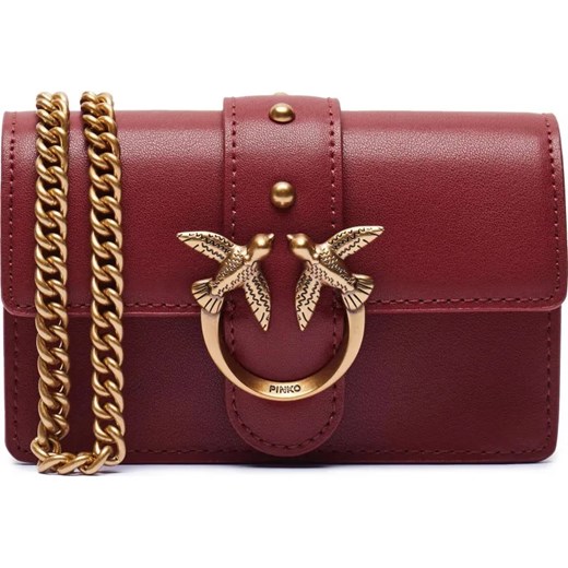 Pinko Skórzana torebka na ramię LOVE ONE MICRO ze sklepu Gomez Fashion Store w kategorii Portfele damskie - zdjęcie 184319127