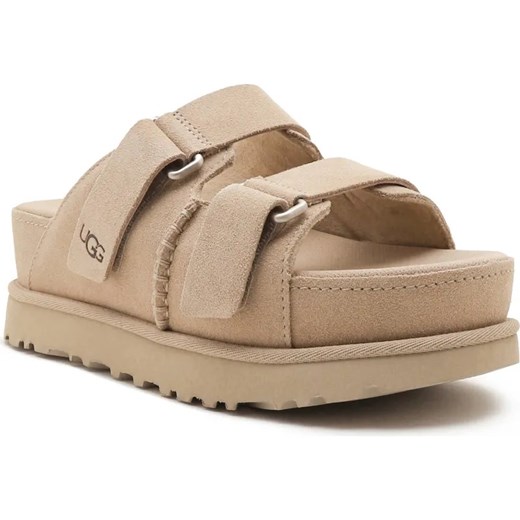 UGG Skórzane klapki GOLDENSTAR HI SLIDE ze sklepu Gomez Fashion Store w kategorii Klapki damskie - zdjęcie 184319177