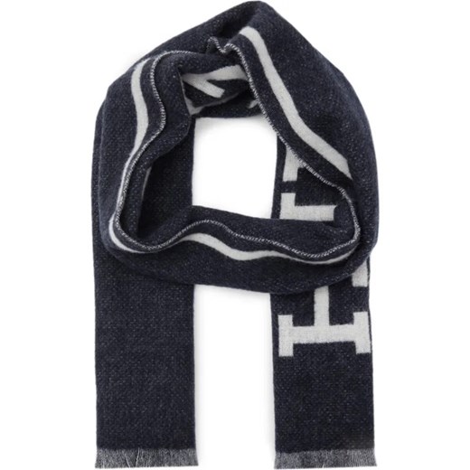 Tommy Hilfiger Wełniany dwustronny szal MONOTYPE ze sklepu Gomez Fashion Store w kategorii Szaliki męskie - zdjęcie 184319588