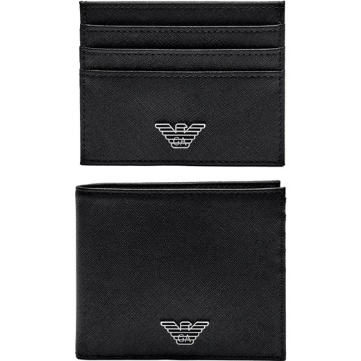 Emporio Armani Skórzany portfel + etui na karty ze sklepu Gomez Fashion Store w kategorii Etui - zdjęcie 184320199