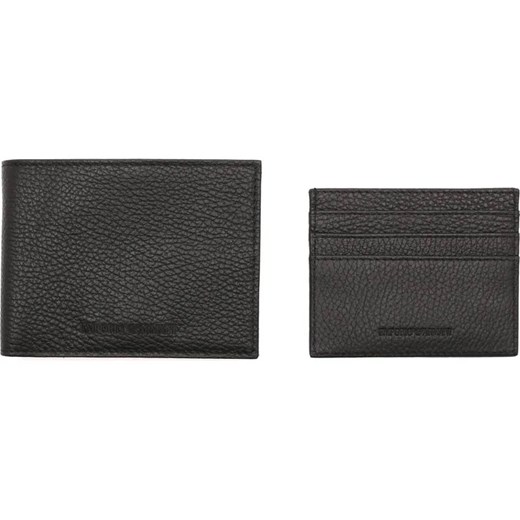 Emporio Armani Skórzany portfel + etui na karty ze sklepu Gomez Fashion Store w kategorii Etui - zdjęcie 184320205