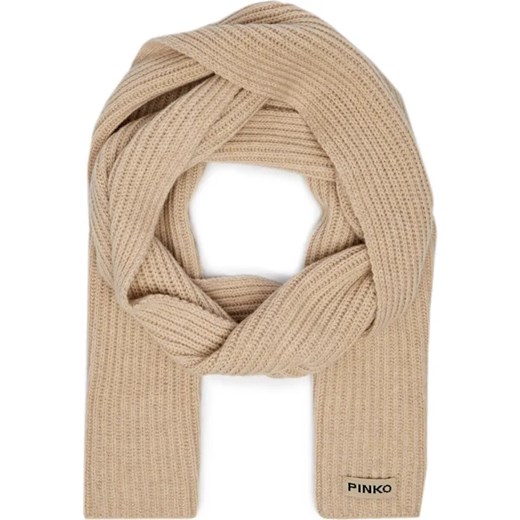 Pinko Wełniany szal LYKOI | z dodatkiem kaszmiru Pinko One Size Gomez Fashion Store wyprzedaż