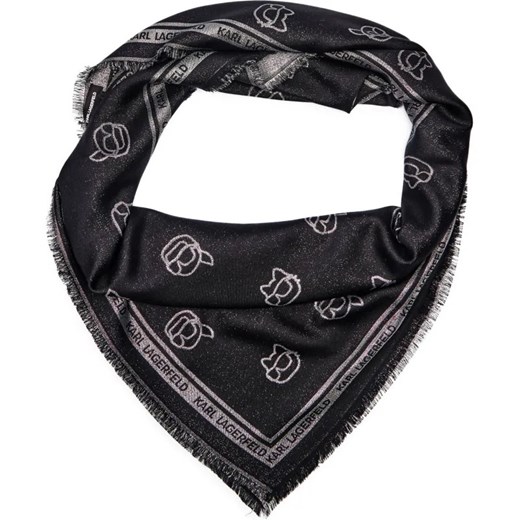 Karl Lagerfeld Chusta k/ikonik 2.0 | z dodatkiem jedwabiu ze sklepu Gomez Fashion Store w kategorii Szaliki i chusty damskie - zdjęcie 184320477