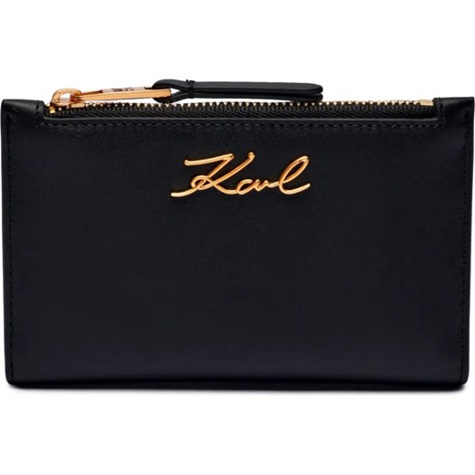 Karl Lagerfeld Skórzany portfel K/SIGNATURE SLIM ze sklepu Gomez Fashion Store w kategorii Portfele damskie - zdjęcie 184320977